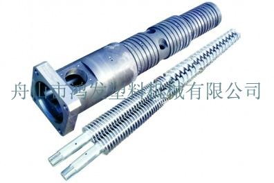 錐形雙孔機筒螺桿